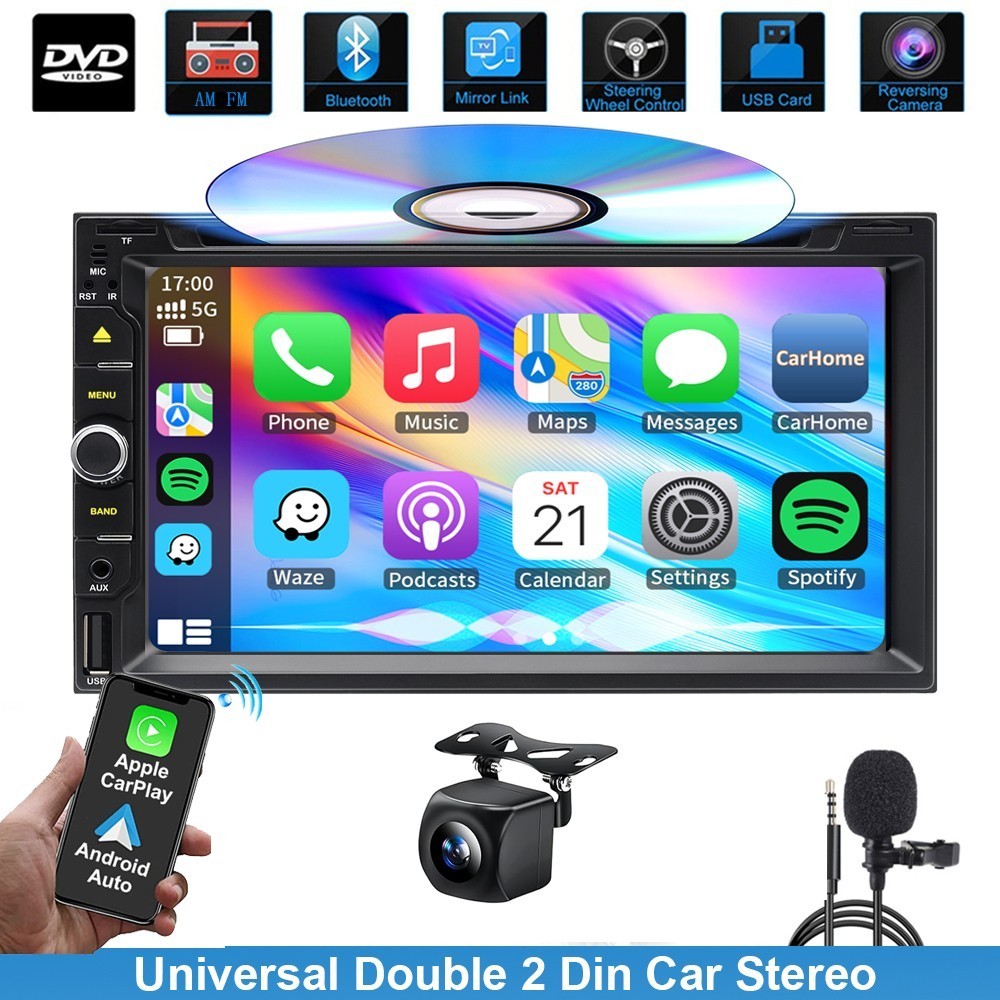 Cd Dvd Player Bluetooth Carplay Audio Dash