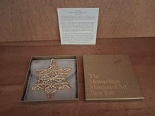 Metropolitan Museum Of Art Mma 1998 Gold Plated Star Ornament