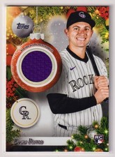 DREW ROMO RC Relic 2025 Topps Holiday PR-DR Colorado Rockies