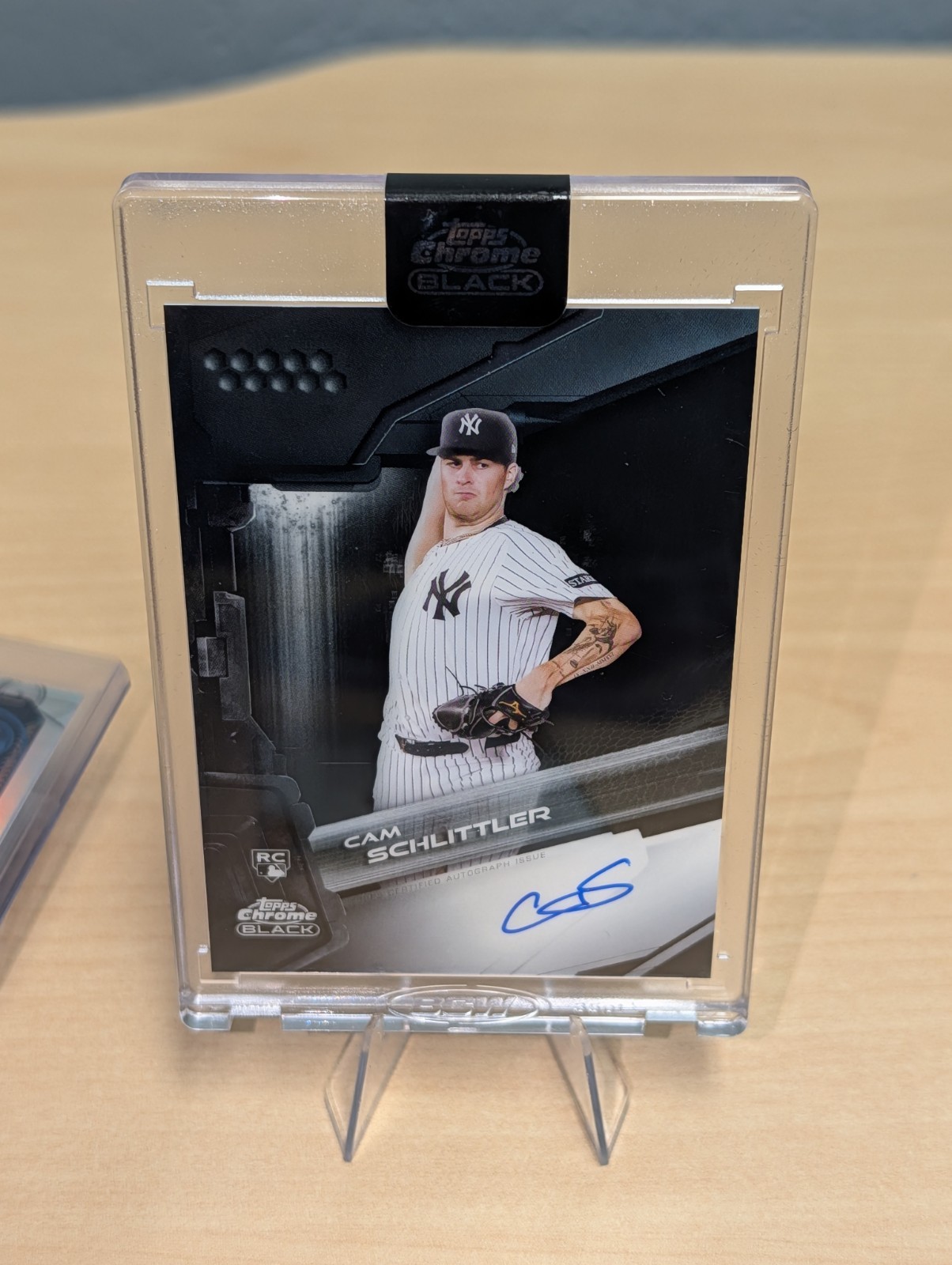 2026 Topps Chrome Black Cam Schlittler Rookie Auto Encased NY Yankees RC