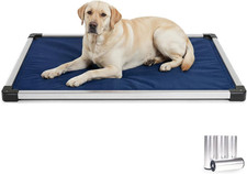 Chew Proof Armored Padded Dog Crate Bed, Virtually Indestructible, Legs Included