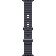 Genuine Apple Watch Ocean Band Navy 49/46/45/44mm Natural Titanium Finish