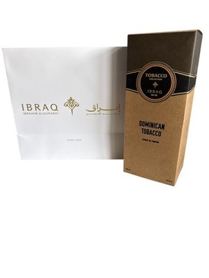 Leere Parfum Box Tasche Dominican Tobacco Ibrahim Al Qurashi IBRAQ Neuwertig