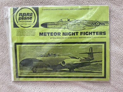 Seltenes Flugzeug Vacforms - Meteor Night Fighters Maßstab 1:72 1980 s