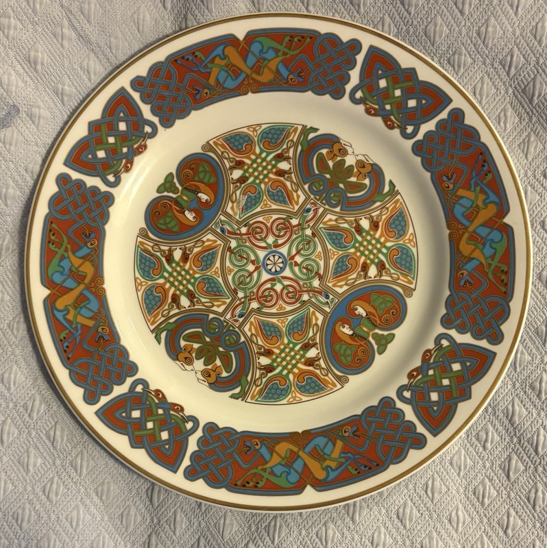 Vintage Spode Celtic “LindisFarne” Bone China Plate, 10.5”