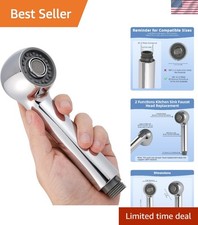 Pull Out Sink Sprayer Head Replacement, 2 Function Kitchen Sink Faucet Head, ...