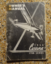 1952 Cessna 170 Owner's Manual  AIRCRAFT AVIATION VINTAGE Aeronautics USA