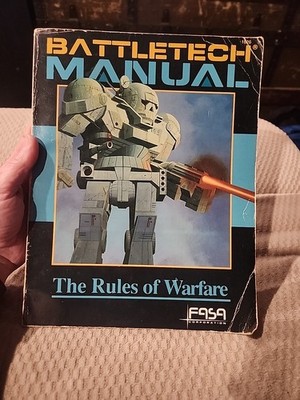 Battletech Manual The Rules of Warfare FASA 1626 Vintage 1987 Rare RPG Book VTG