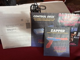 Vintage 1985 Nintendo NES Action Set Bundle+Retro Scaler2x+7 Games+Poster