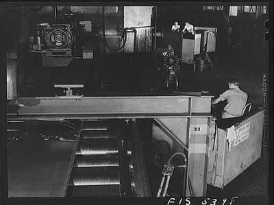 Untitled photo, Alabama. Reynolds Alloys Company. At the hot mill, : Sheffield