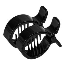 Beaupretty Hair Jaw Clips, Large Fish Claw 2 Count Pack of 1 , Black