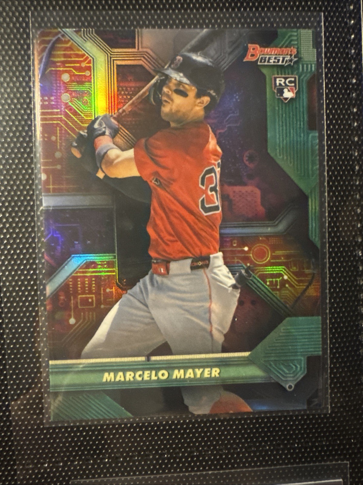 Marcelo Mayer RC Circuitry #C-25 2025 Bowman's Best Boston Red Sox Rookie