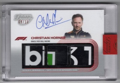 2022 F1 Dynasty Christian Horner Triple Relic Auto /10