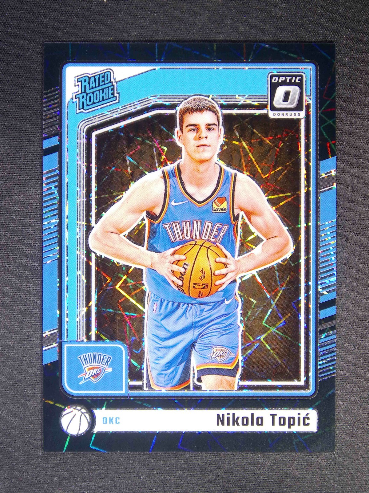 2024-25 Panini Donruss Optic Nikola Topic #278 RC Rated Black Velocity /39