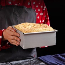 4/5/6/8Inch Square Cake Pan Tin Baking Mold Mould Removable Bottom Loose Base UK