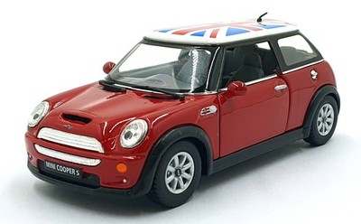 Kinsmart 1/28 Scale Pull Back & Go TY1245 - Mini Cooper S - rot