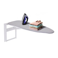 Ivation Small Ironing Board, Wall Mount Iron Board Holder & Ironing Board Cover