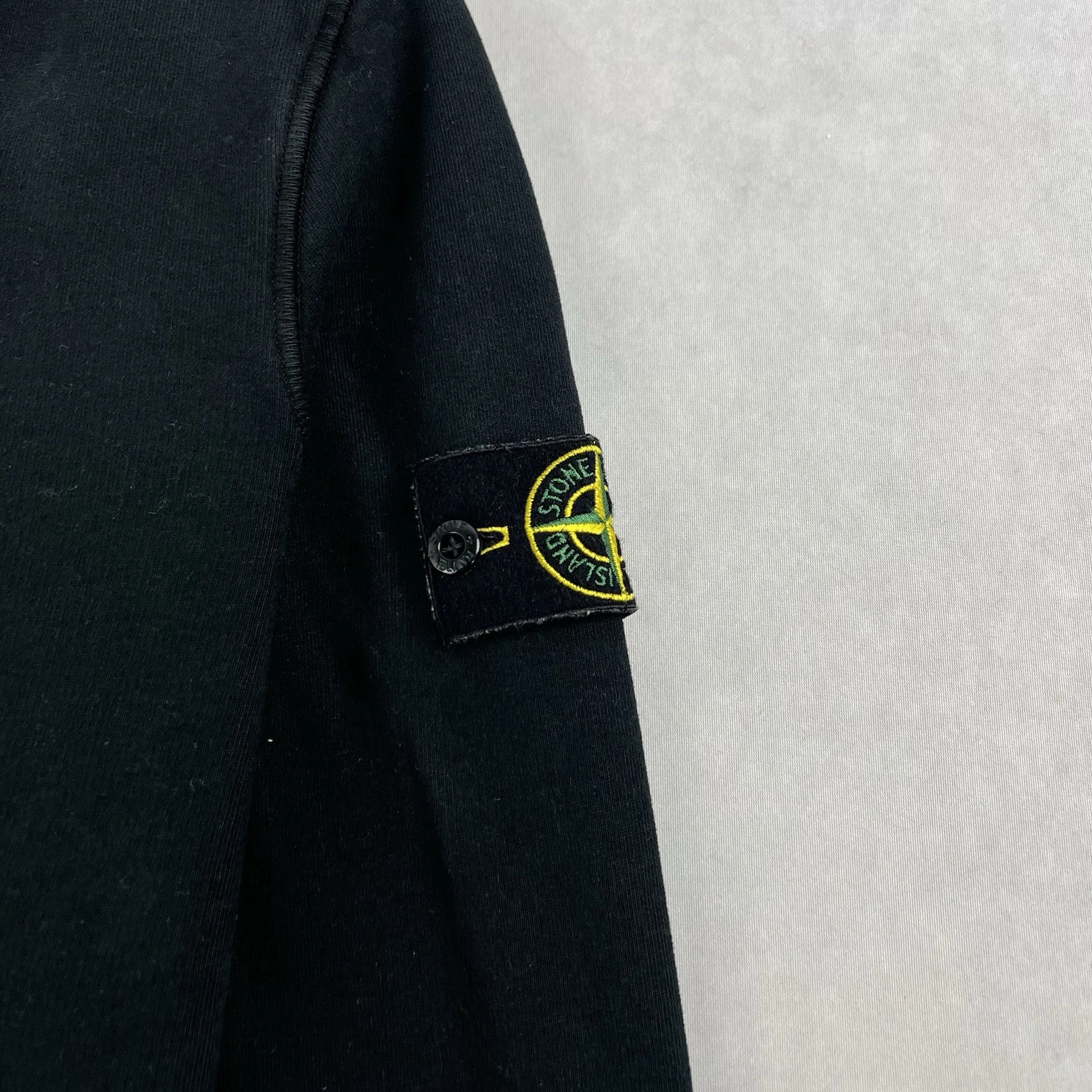 Stone Island Pullover Felpa con Cappuccio Maglione Piccolo Nero Felpa 4323