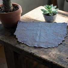 Crochet Doilies Blue Assorted Sizes Round, Ha...