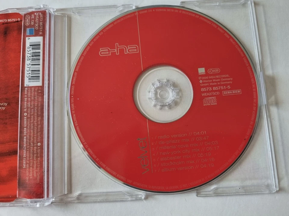 a-ha - Velvet CD Maxi Germany - Bild 3 von 4