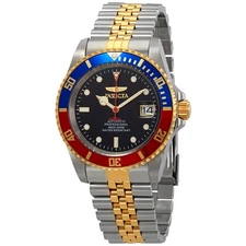 Invicta Pro Diver Automatic Black Dial Pepsi Bezel Men's Watch 29180
