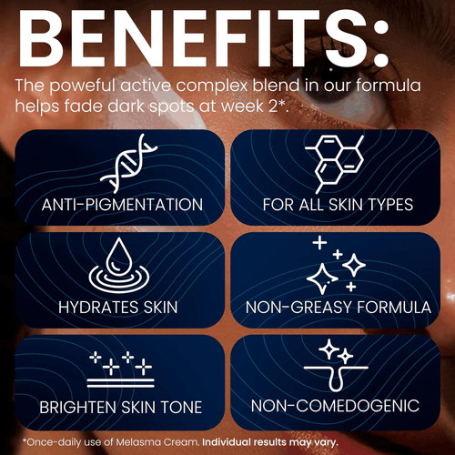 Removedor de manchas oscuras para rostro cuerpo melasma crema removedor de manchas de edad para piel - Imagen 4 de 5