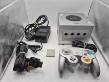 Nintendo GameCube PAL Console Silver With Leads & Controller READ DESCRIPTION