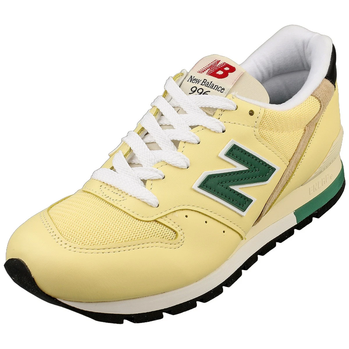 New Balance 996 Made In Usa Scarpe da Ginnastica Unisex Moda in Giallo Verde 7 UK