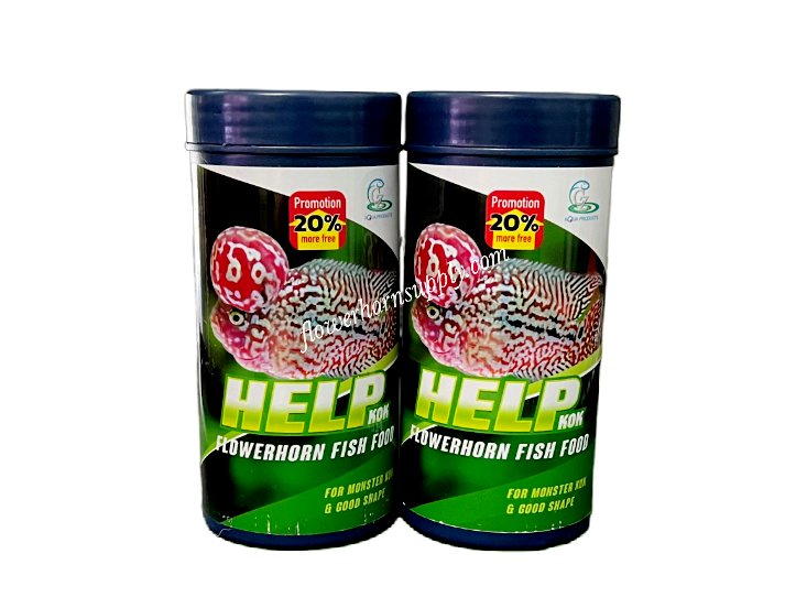 FLOWERHORN FISH FOODS - 2 CZ AQUA HELP KOK - 200G (2x100G)- FREE 