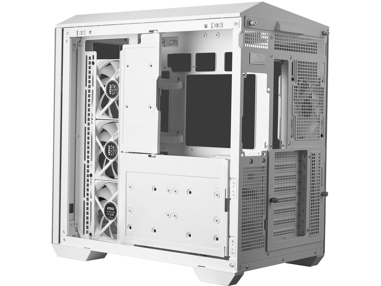 Игровой корпус MSI MAG PANO 100R PZ White Project Zero Mid Tower ATX закаленное стекло