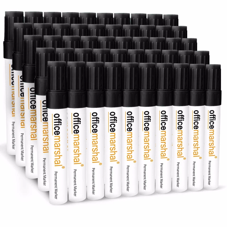 Office Marshal® Profi Permanent Marker 3000 Stifte 5 Farben XXL Set PREISHIT XXL - Bild 2 von 4