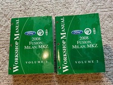 2008 Ford Fusion Lincoln Mkz Mercury Milan Workshop Manuals Vol 1 2 Repair