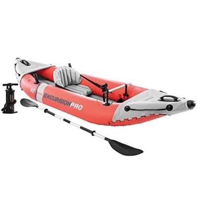 INTEX Excursion Pro K1 Kajak Set Schlauchboot + Paddel + Pumpe für 1 Person