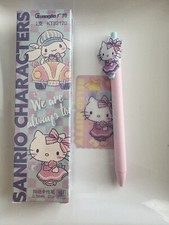 Hello Kitty Gel Pen Black Ink 0.5mm With Charm And Bookmark