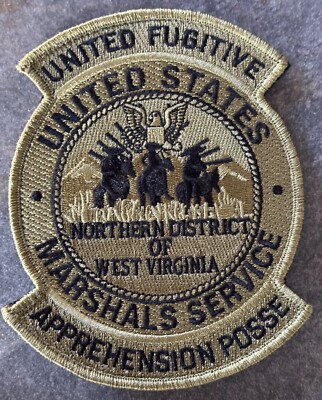 US Marshals Service NDofWV UFA POSSE OD vsn Very Rare * Geniune Kokpelli Patch *