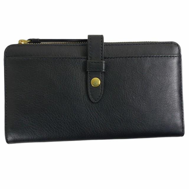 Fossil Fiona Snap Tab Clutch Blach 