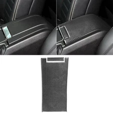 NEW Real Carbon Fiber Decal Center Console Armrest Box Cover For Mustang 09-14