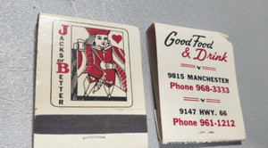 Matchbook Vintage Ephemera Jack’s Or Better Restaurant St Louis Missouri.