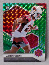 2021 Panini Mosaic, Zaven Collins, Rookie, Green Mosaic Prizm #363, Cardinals