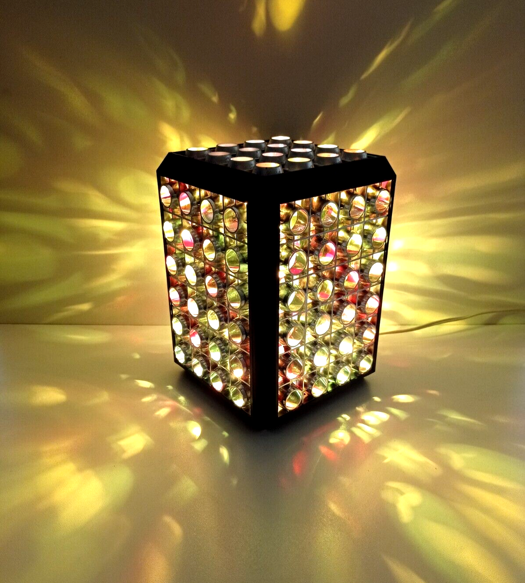 Rare USSR Vintage Retro Coloured Disco Night Lamp Rainbow Rotating