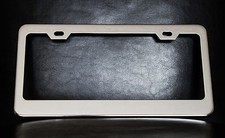 Personalized License Plate Frame Custom Made Of Chrome Plated Metal