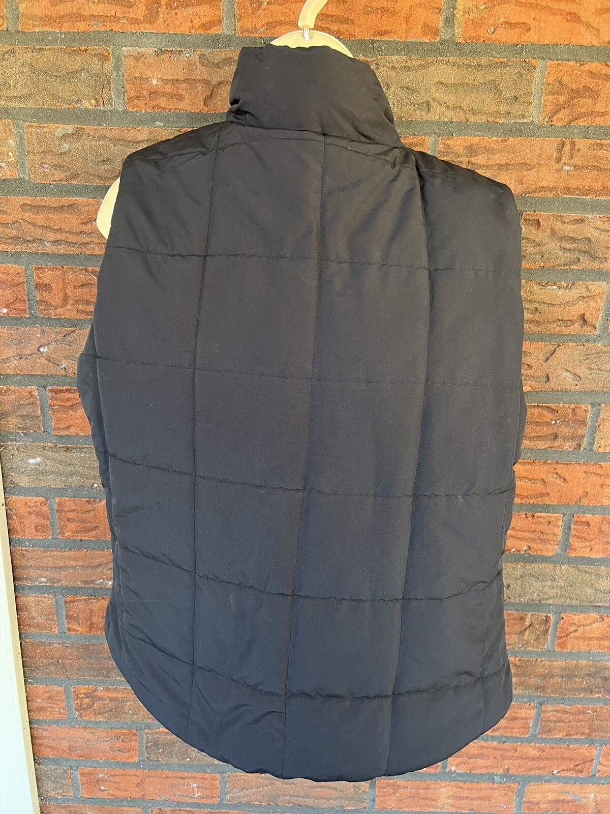 Chaps Reversible Vest Small Solid Black Green Buf… - image 8