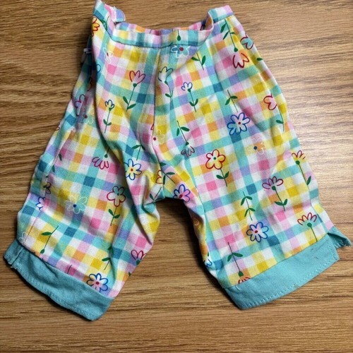 American Girl Doll size Red Velvet Dress, Floral Skirt, Picnic Pants, Lea's Lime - Picture 3 of 15