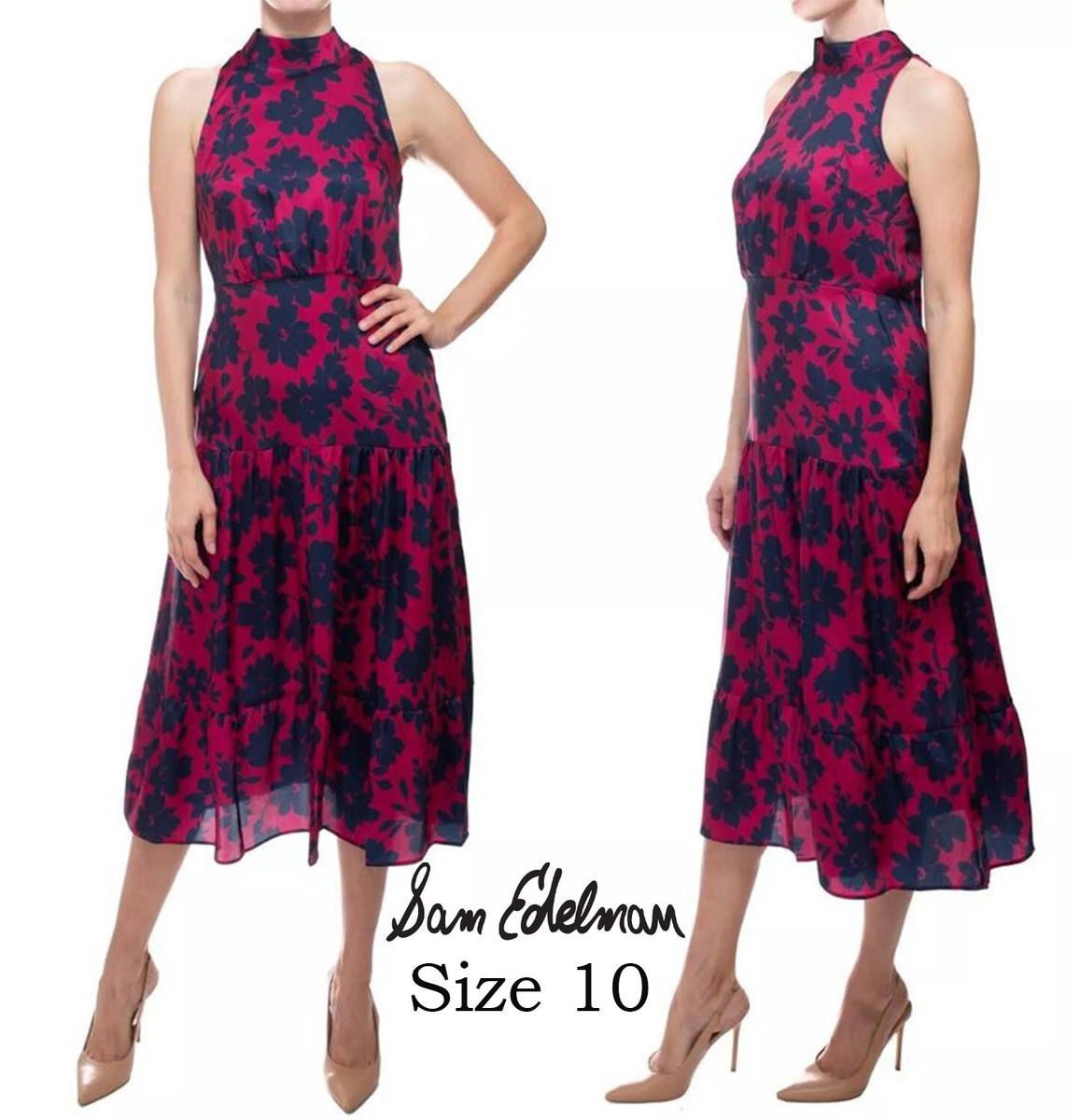 slim fit dress slacks Sammi Halter Midi Dress main image 1
