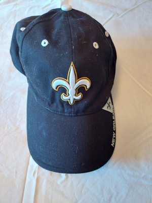 NEW ORLEANS SAINTS BLACK HAT ADJUSTABLE 