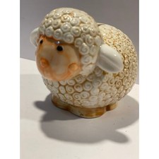 Vintage Lamb Sheep Bank White Baby Nursery