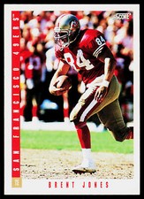 Brent Jones, 1993 Score, #358, San Francisco 49ers,