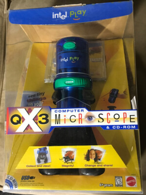 Intel Play Q x 3 Computer Microscope & CD - Book | eBay