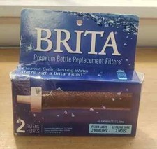 BRITA WATER BOTTLE FILTER REPLACEMENTS BPA FREE 2 PK *DISTRESSED PKG
