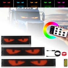 Colorful Eye Lamp Soft Screen for Car Windows, Led Eyes Car Window DIY Universal